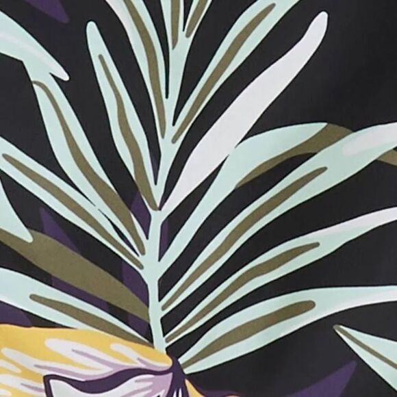 NWT Roxy Active Full Bikini Bottom in True Black Fasso Size Large - Picture 2 of 6